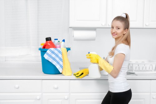 Final safety review after carpet cleaning service completion