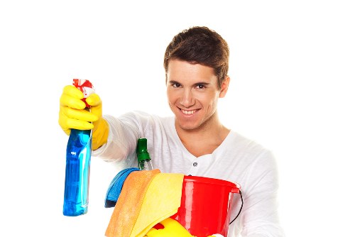 Local carpet cleaner working in a Crystal Palace flat with stairs